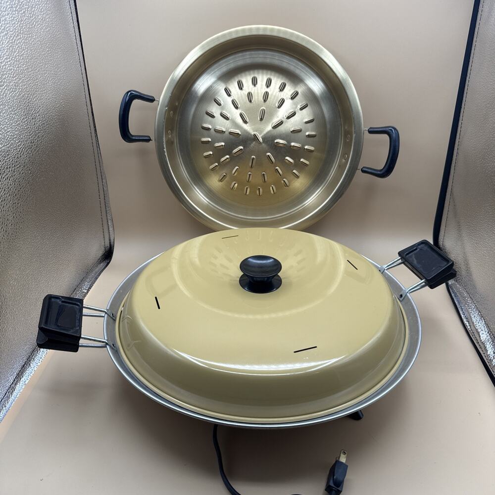 Harvest Gold Mirro Manitowoc Wisconsin Pizza Baker Electric Sears Attachments